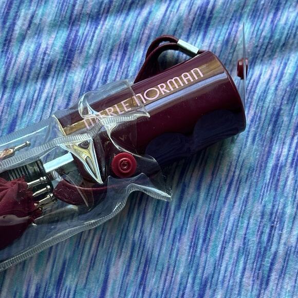 Vintage Early 80S MERLE NORMAN Umbrella Burgundy Red - Picture 6 of 7